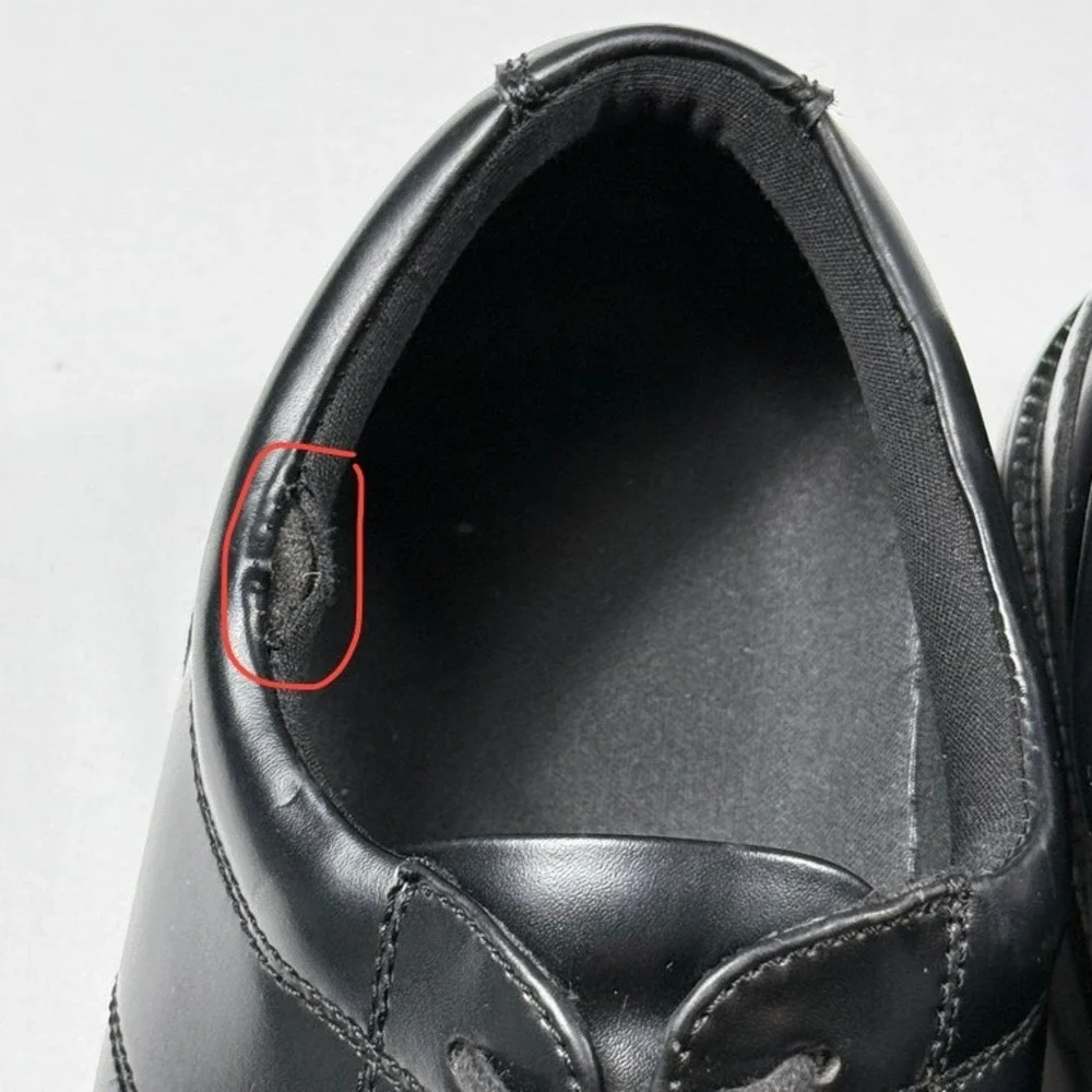 Nunn Bush Mens Black Leather Oxford Dress Shoes 81209-001 Slip Resistant 10.5‎ M